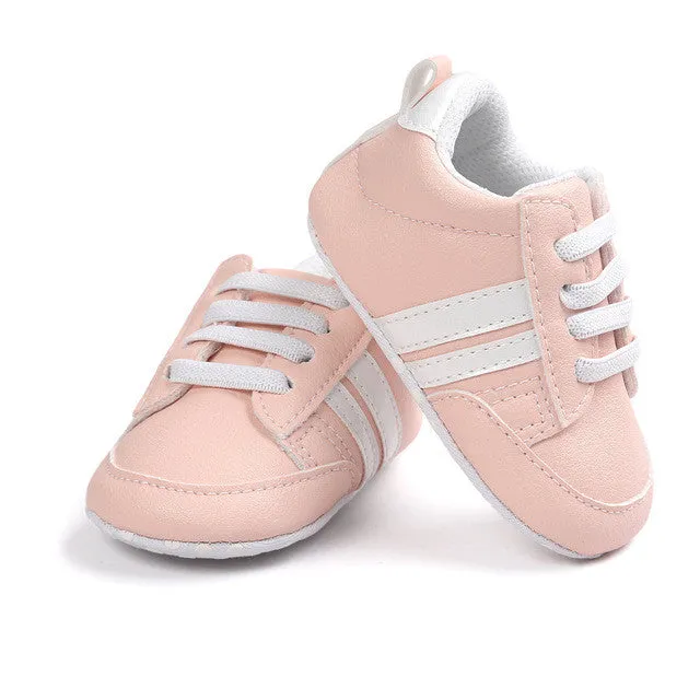 2017 ROMIRUS Soft Bottom Fashion Sneakers Baby Boys Girls First Walkers Baby Indoor Non-slop Toddler Shoes 8 New Colors