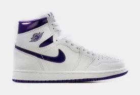 Air Jordan 1 High OG Court Purple Womens Lifestyle Shoe (White/Purple)