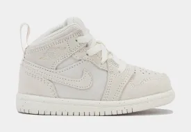 Air Jordan 1 Mid SE Craft Infant Toddler Lifestyle Shoes (Pale Ivory/Sail)