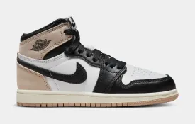 Air Jordan 1 Retro High OG Latte Preschool Lifestyle Shoes (Black/Legend Medium Brown/White/Sail)