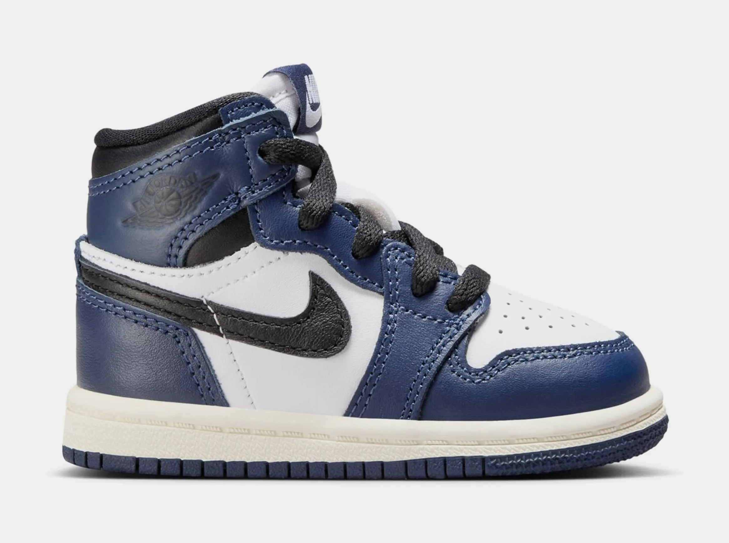 Air Jordan 1 Retro High OG Midnight Navy Infant Toddler Lifestyle Shoes (Midnight Navy/White/Sail/Black)