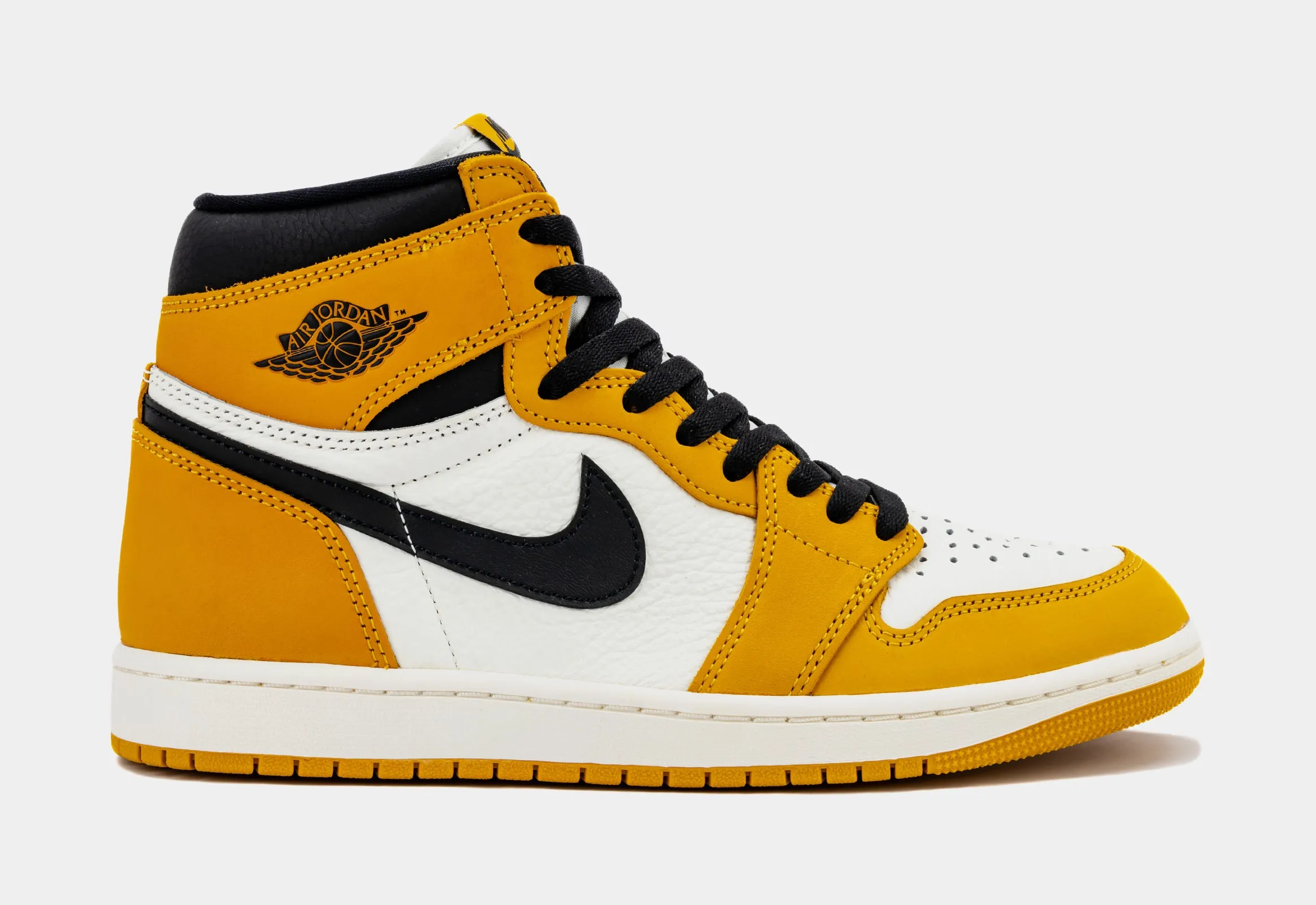 Air Jordan 1 Retro High OG Yellow Ochre Mens Lifestyle Shoes (Yellow Ochre/Sail/Black)