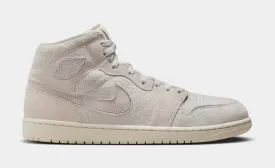 Air Jordan 1 Retro Mid SE Craft Mens Lifestyle Shoes (Pale Ivory/Sail/Legend Brown)