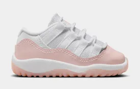 Air Jordan 11 Retro Low Legend Pink Infant Toddler Lifestyle Shoes (White/Legend Pink)