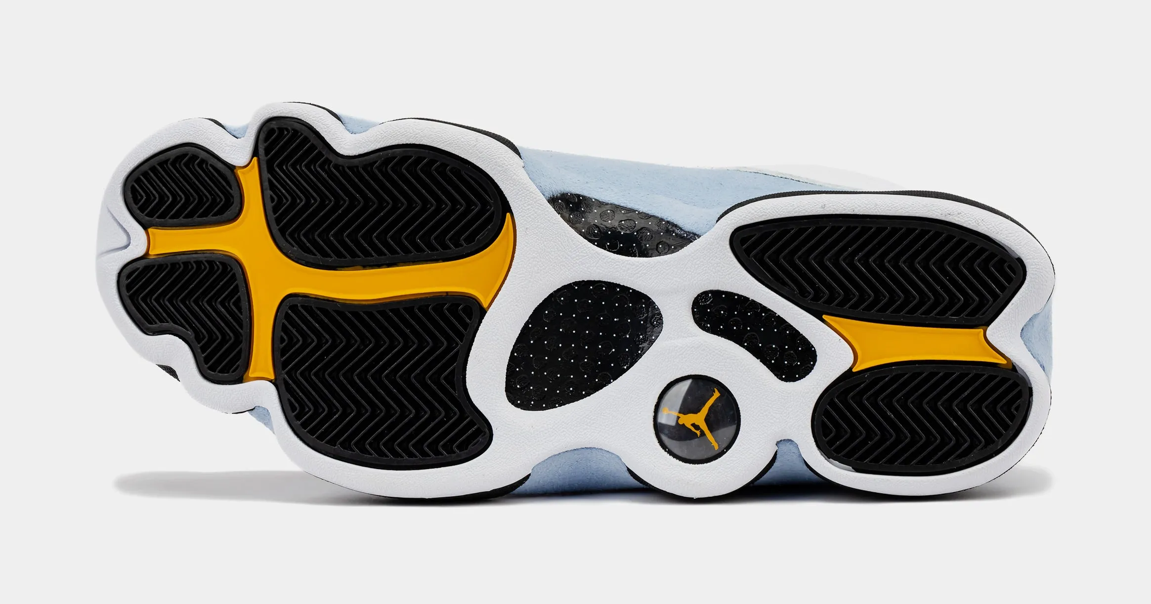 Air Jordan 13 Retro Blue Grey Mens Lifestyle Shoes (White/Yellow Ochre/Blue Grey/Black)