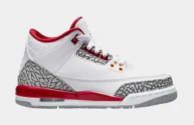 Air Jordan 3 Cardinal Red Preschool Lifestyle Shoes (White/Cardinal)