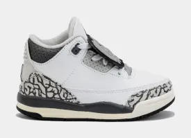 Air Jordan 3 Retro Hide N’ Sneak Infant Toddler Lifestyle Shoes (White/Black)