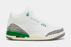 Air Jordan 3 Retro Lucky Green Womens Lifestyle Shoes (White/Green)