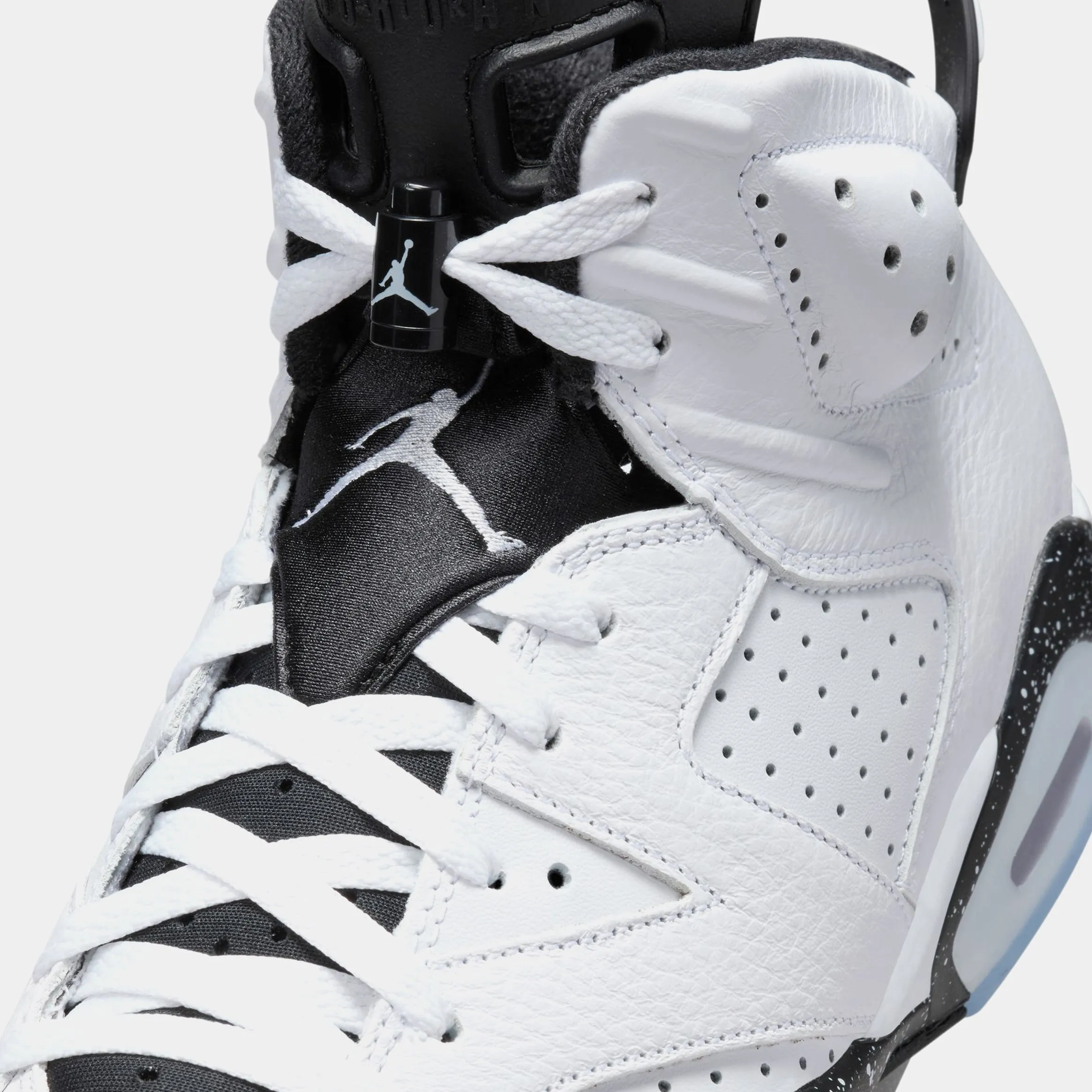 Air Jordan 6 Retro White & Black Mens Lifestyle Shoes (White/Black)