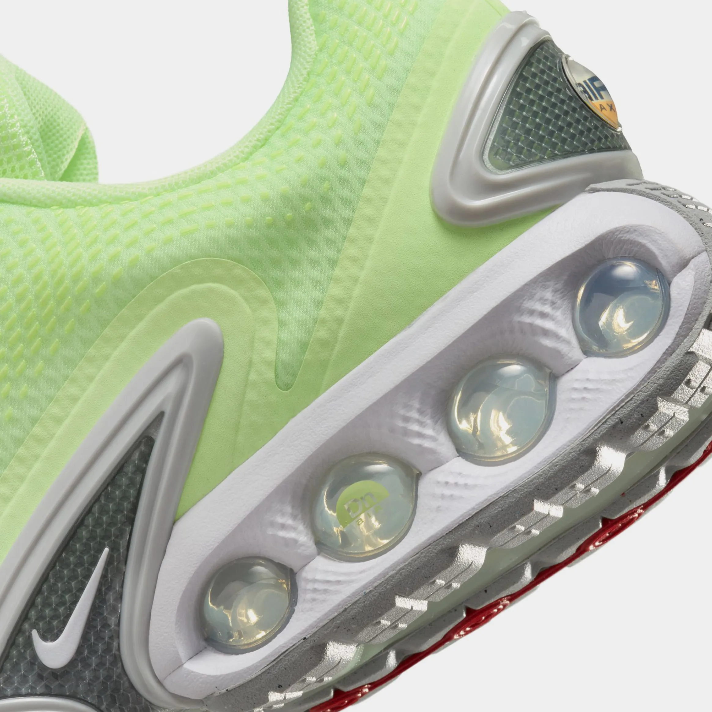 Air Max DN SE Barely Volt Womens Lifestyle Shoes (Barely Volt/Metallic Silver/White/White)