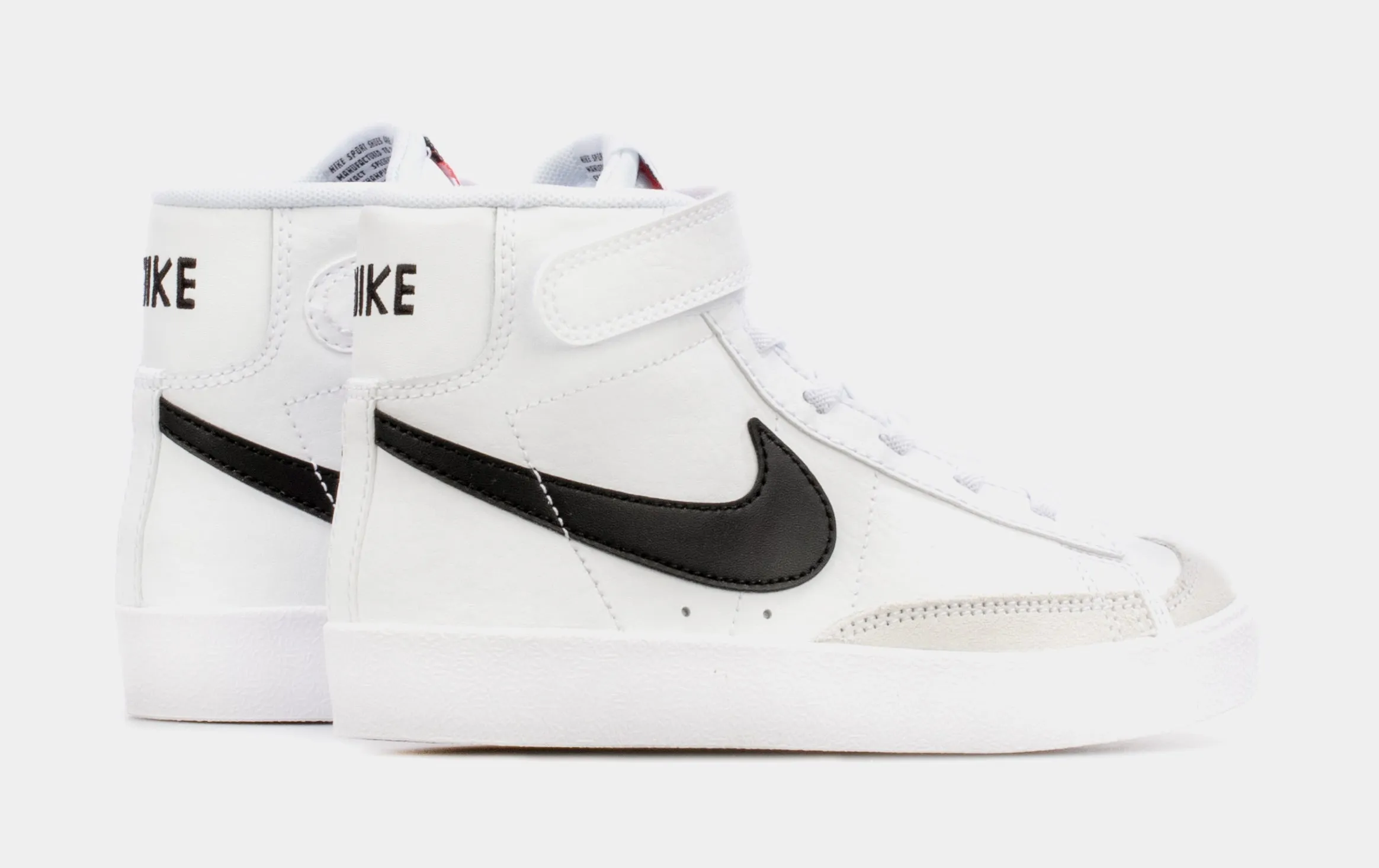 Blazer Mid '77 Preschool Lifestyle Shoes (White/Black)