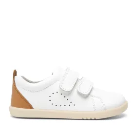 Bobux - Iwalk Grass Court Sneaker White  Caramel