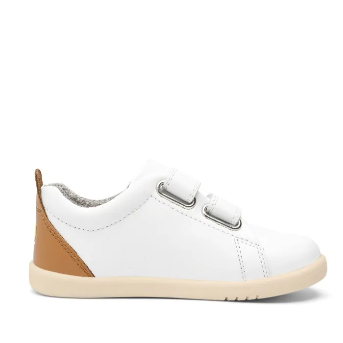 Bobux - Iwalk Grass Court Sneaker White  Caramel