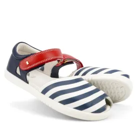 Bobux Kid   KP Twist Open Toe Sandal Navy