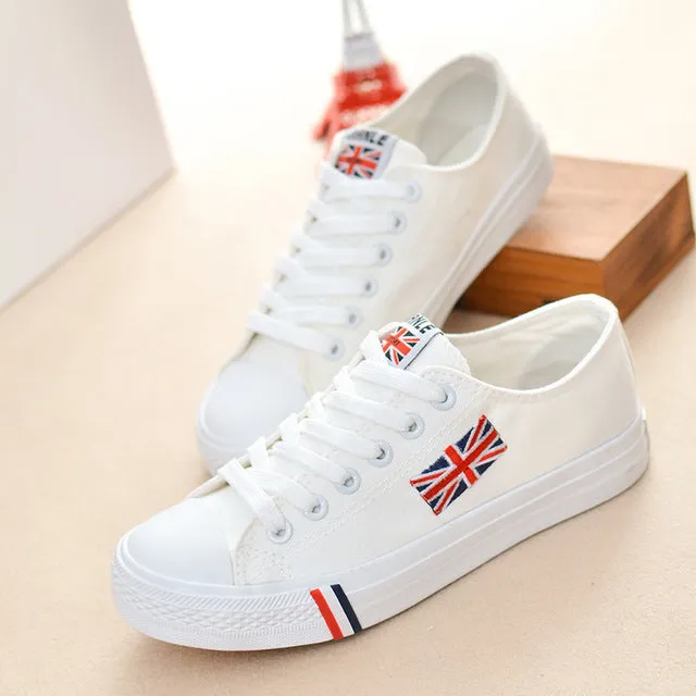 Canvas shoes woman 2017 fashion casual shoes white superstar shoes women 4.5-10.5 Plus size