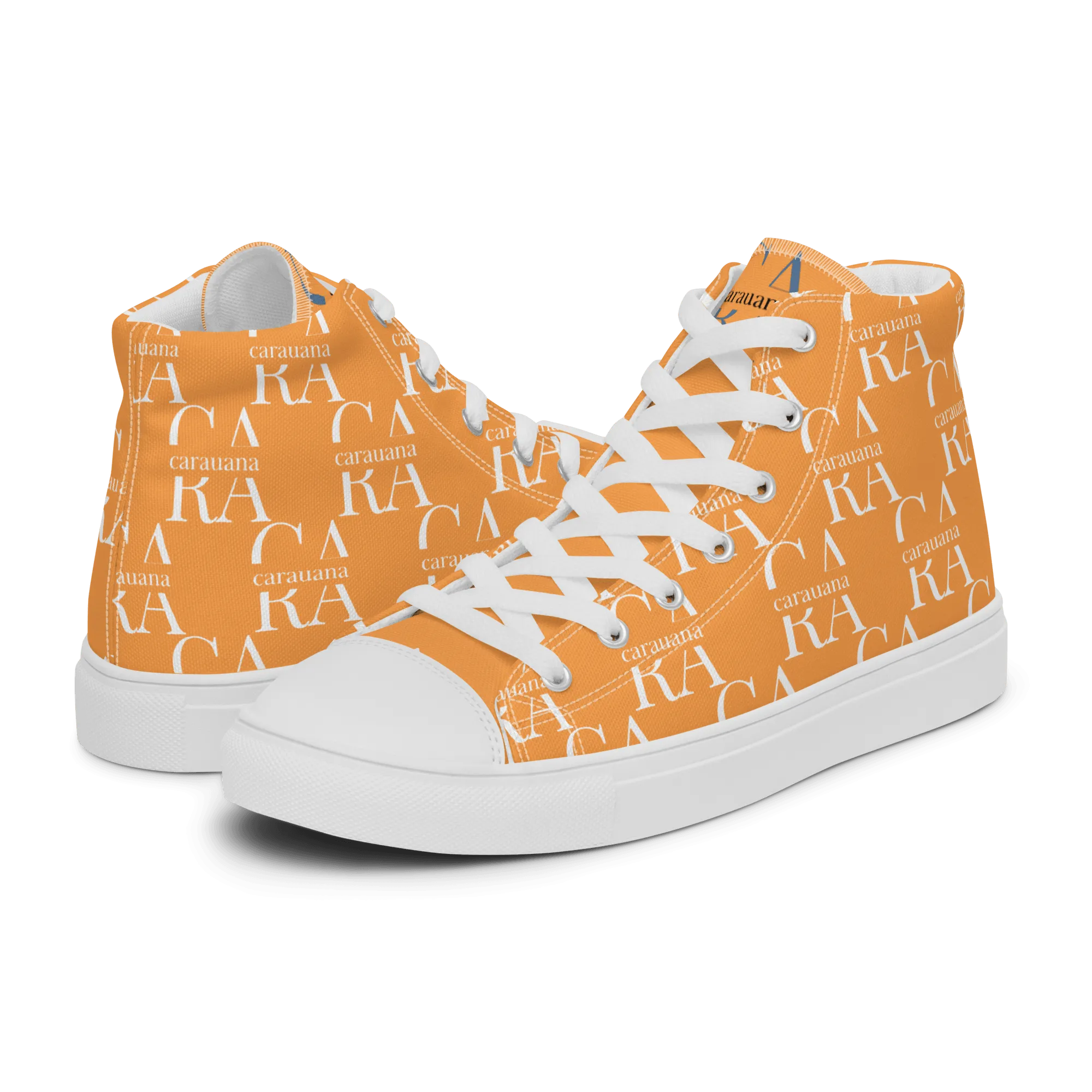 CARAUANA Hip Hop canvas shoes Orange Branded