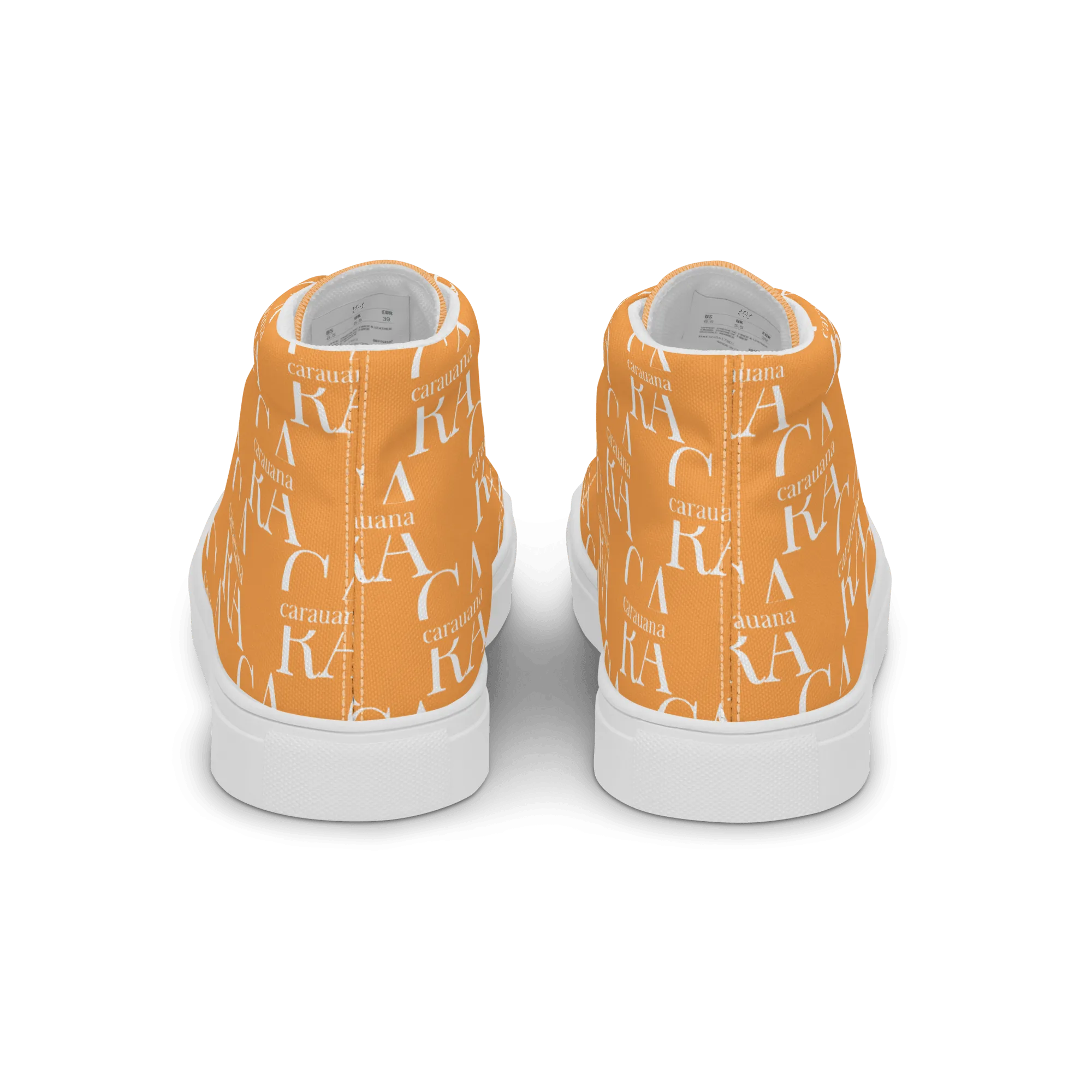 CARAUANA Hip Hop canvas shoes Orange Branded