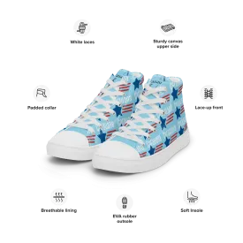 CARAUANA Hip Hop canvas shoes sky blue USA