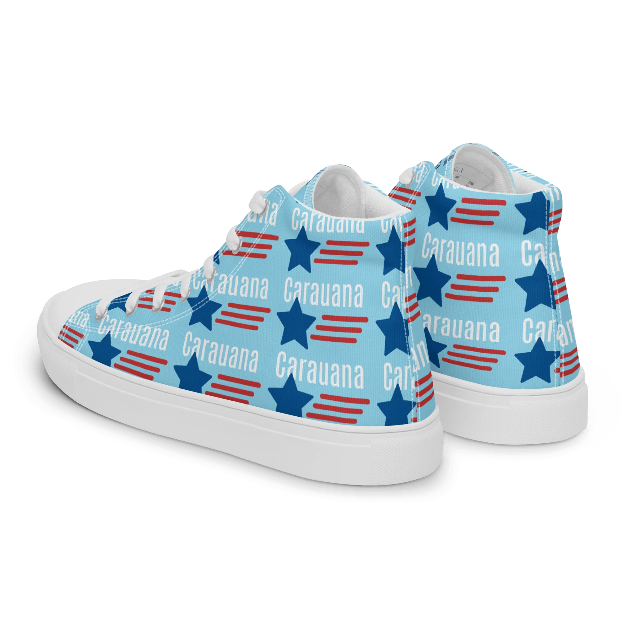 CARAUANA Hip Hop canvas shoes sky blue USA