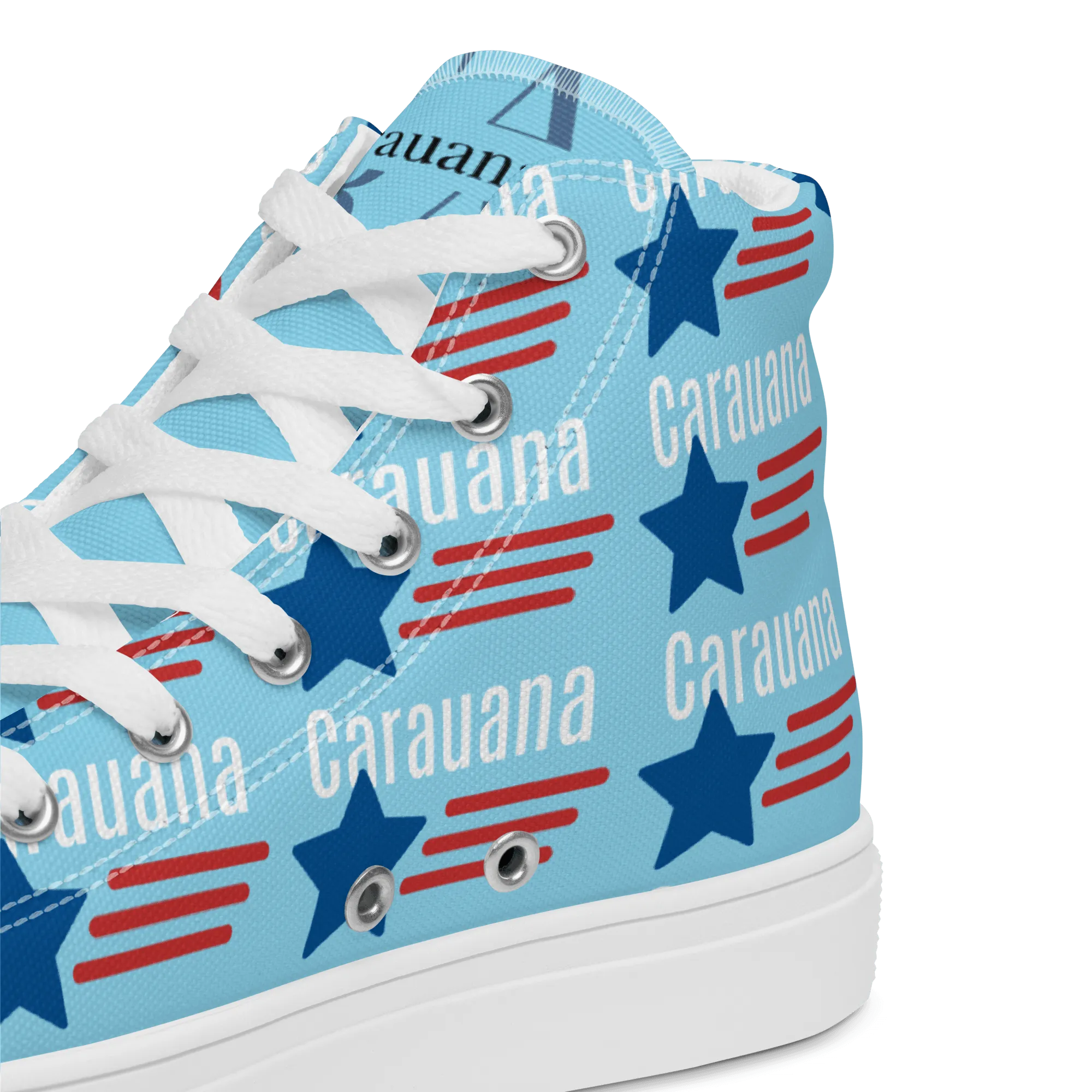 CARAUANA Hip Hop canvas shoes sky blue USA