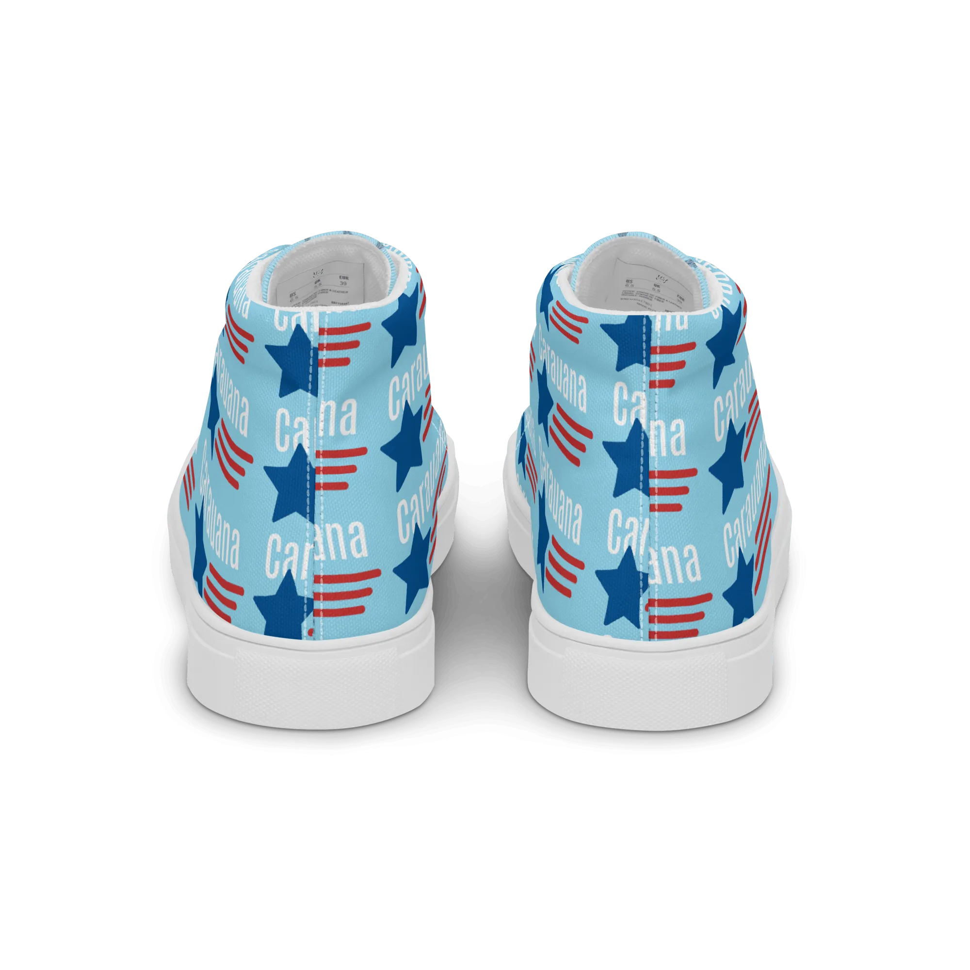 CARAUANA Hip Hop canvas shoes sky blue USA