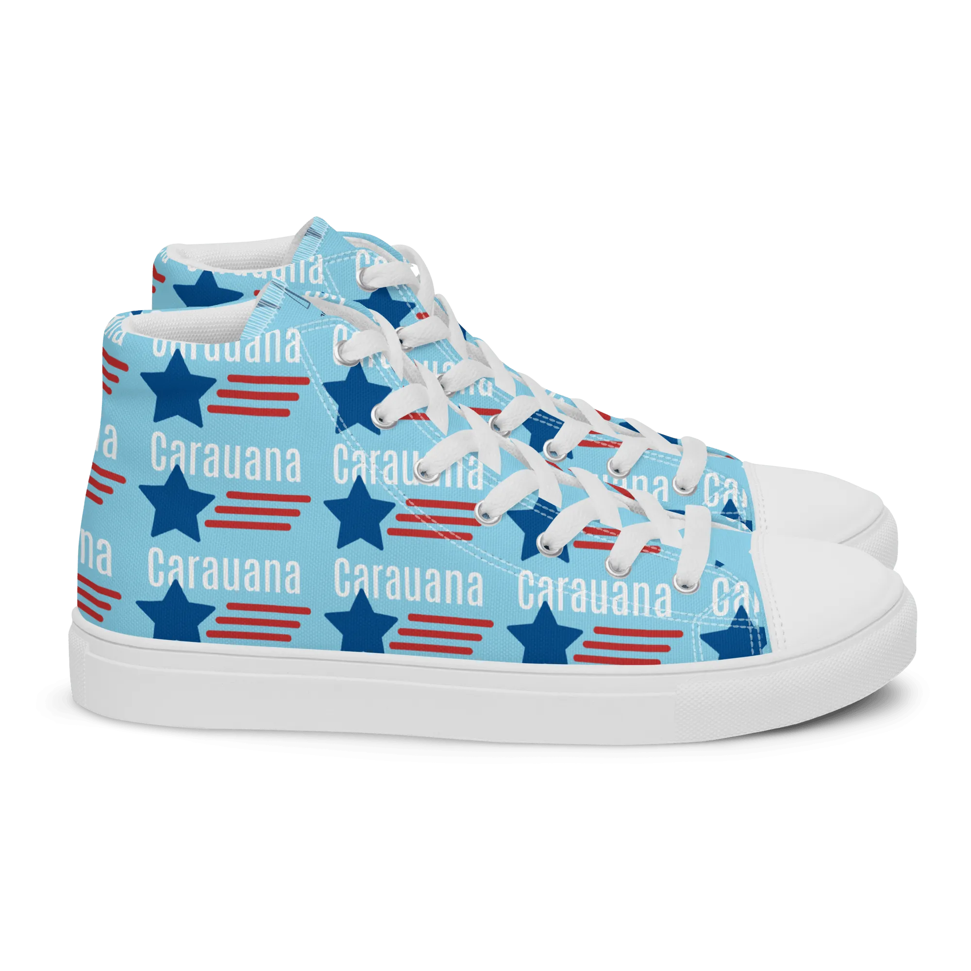 CARAUANA Hip Hop canvas shoes sky blue USA