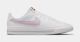 Court Legacy Grade School Lifestyle Shoes (White/Pink)