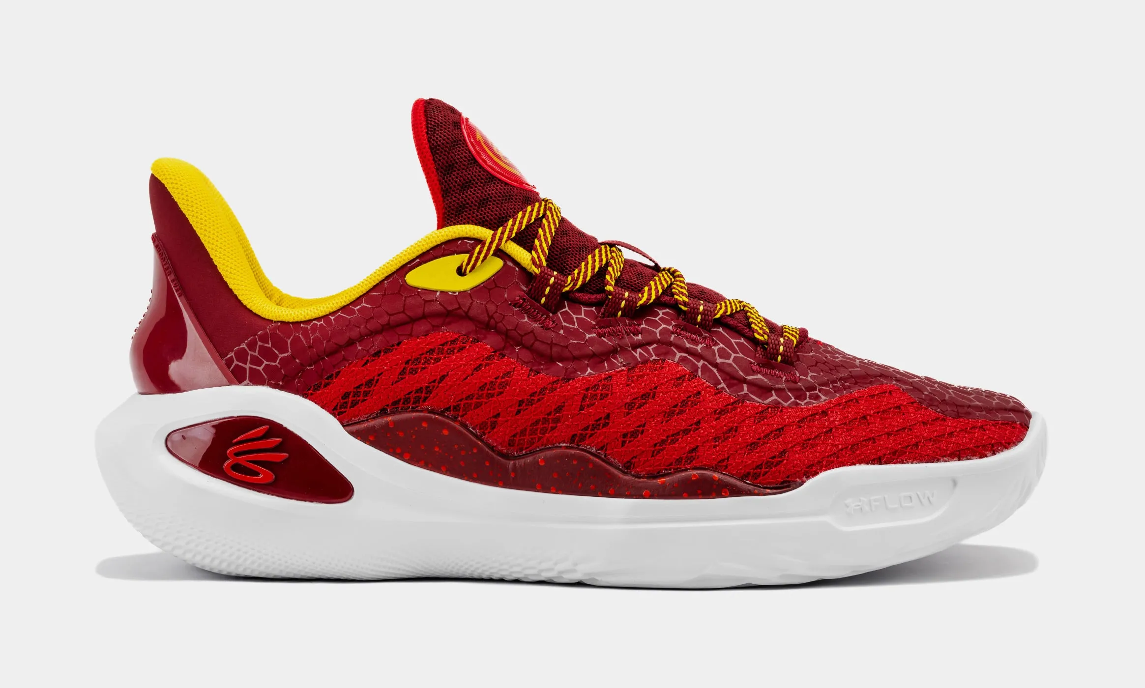 Curry 11 Bruce Lee Fire Mens Basketball Shoes (Red/Yellow)