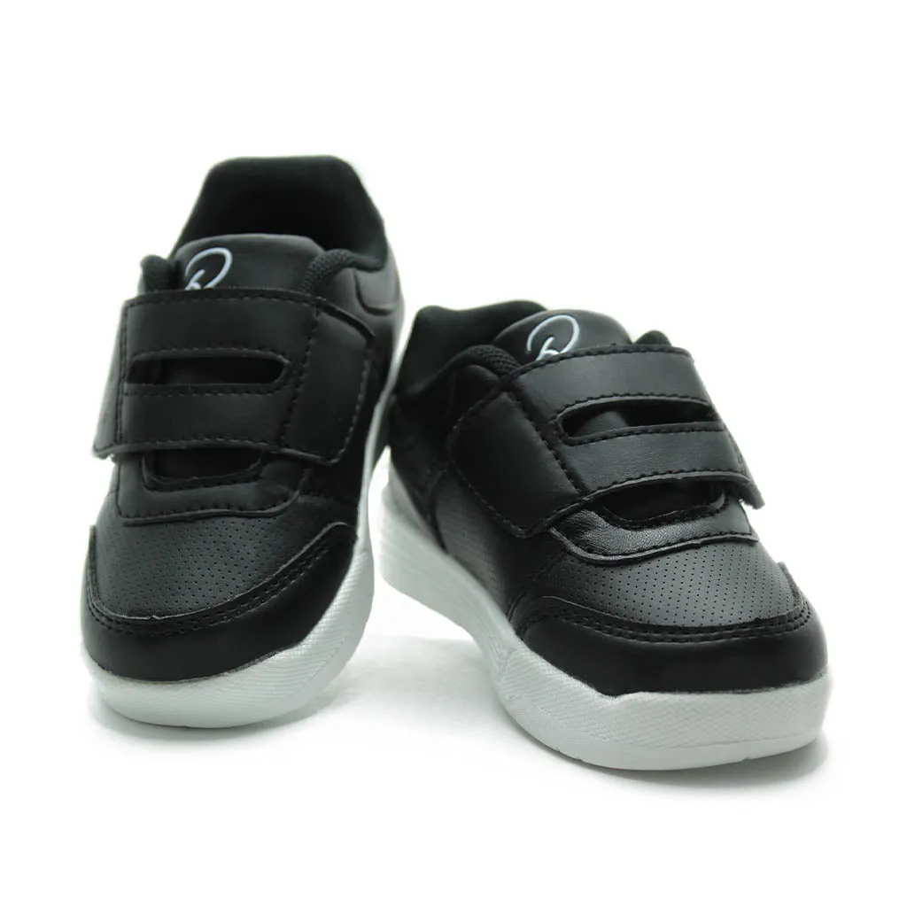 D School Sneakers Black White Infants Walkers Toddlers Boys - Kids Shoes