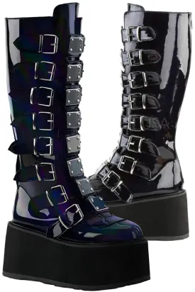 DemoniaCult DAMNED-318 Boots Hologram