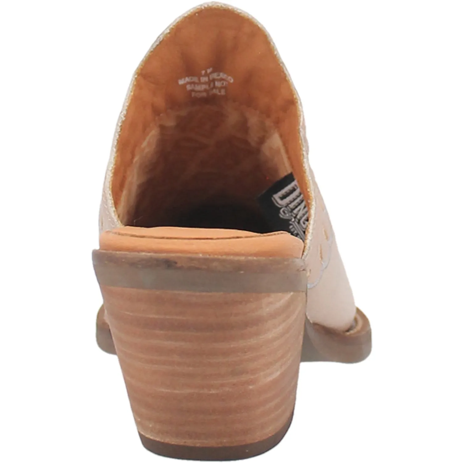 Dingo Womens Wildflower Mule Mule Shoes Leather Sand