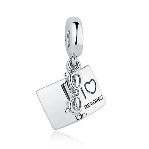 DIY Silver Charm Fit Original Pandora Bracelet Beads 925 Sterling Silver Love Dangle Charm Crystal Heart ,Flower,Tower,Tree Bead