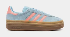 Gazelle Bold Grade School Lifestyle Shoes (Baby Blue/Pink)