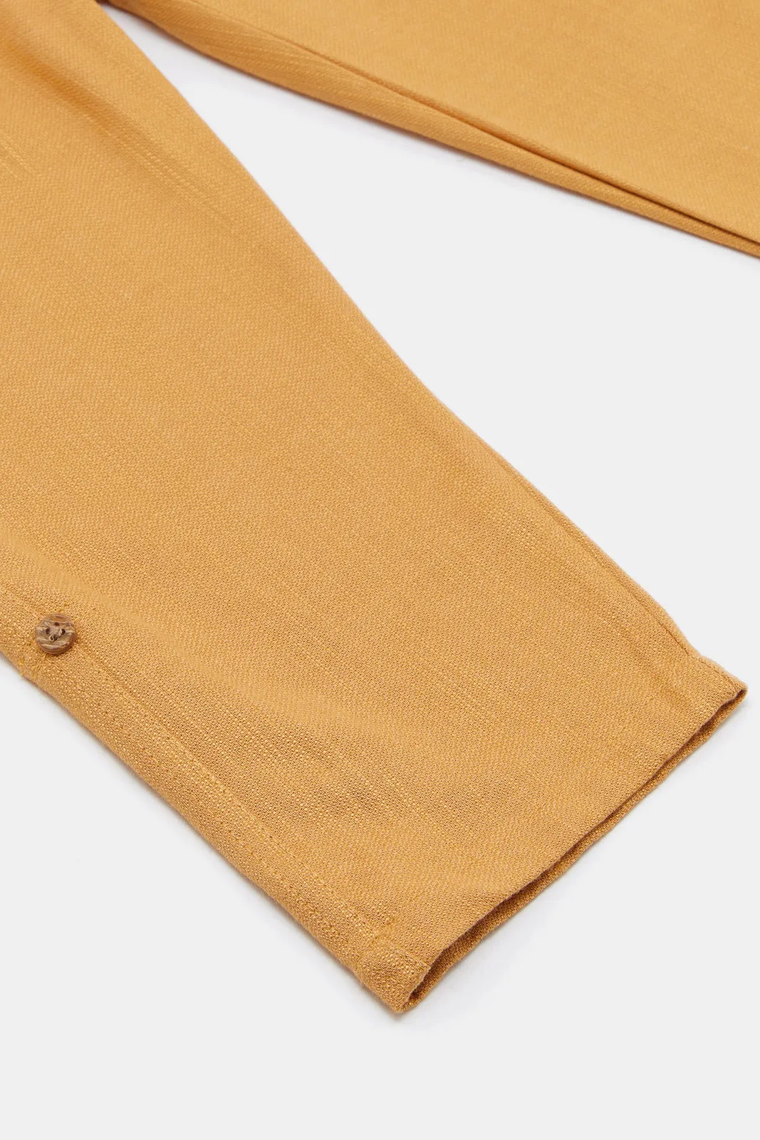 Infant Boys Mustard Linen Trouser