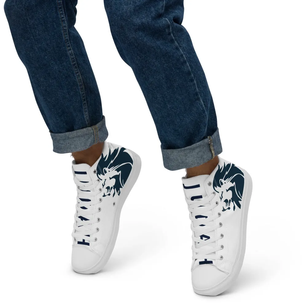 Lion of Judah Navy | Christian Men’s High Top Shoes | VT Mission Merch