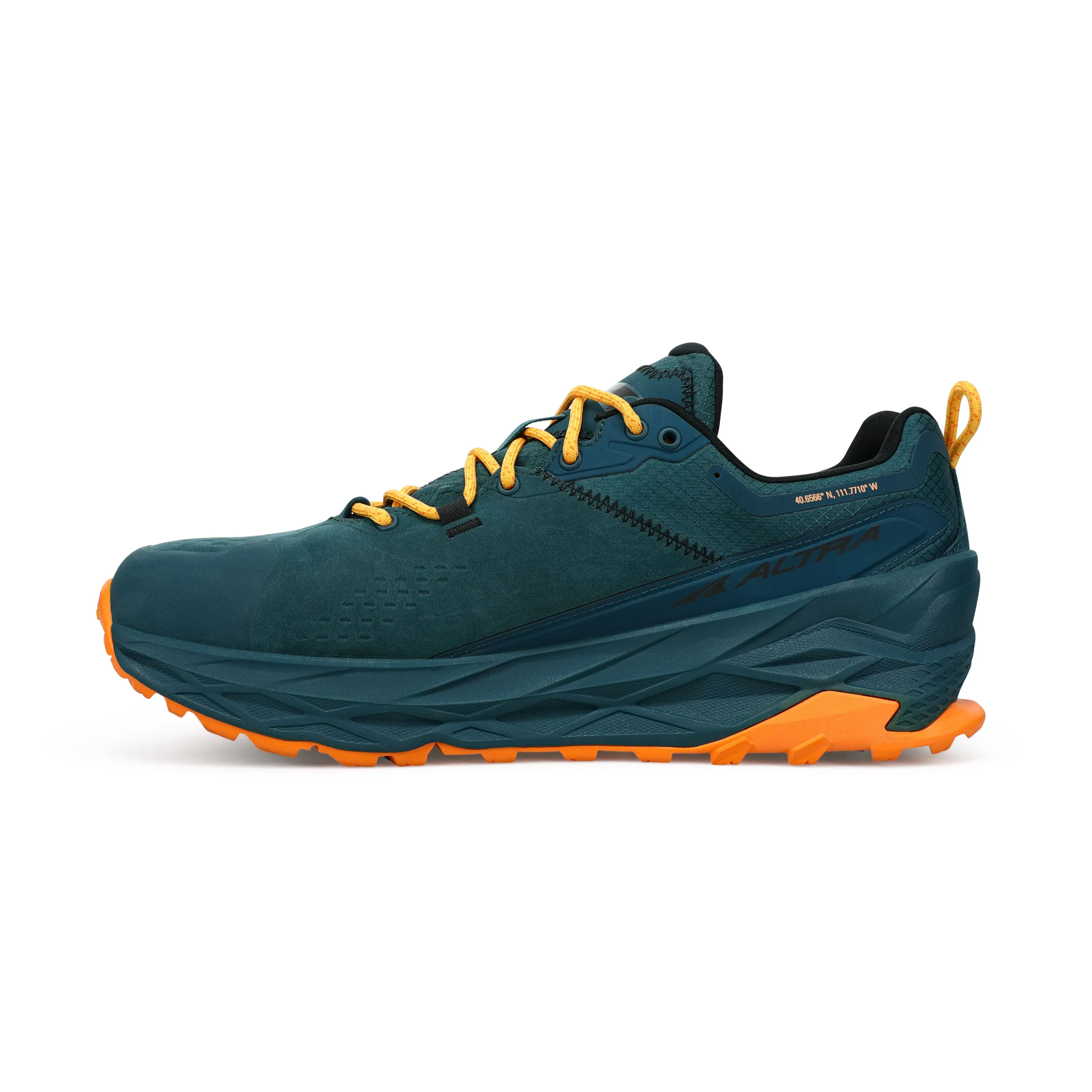 Men's Altra Olympus 5 Hike Low GTX Color: Deep Teal