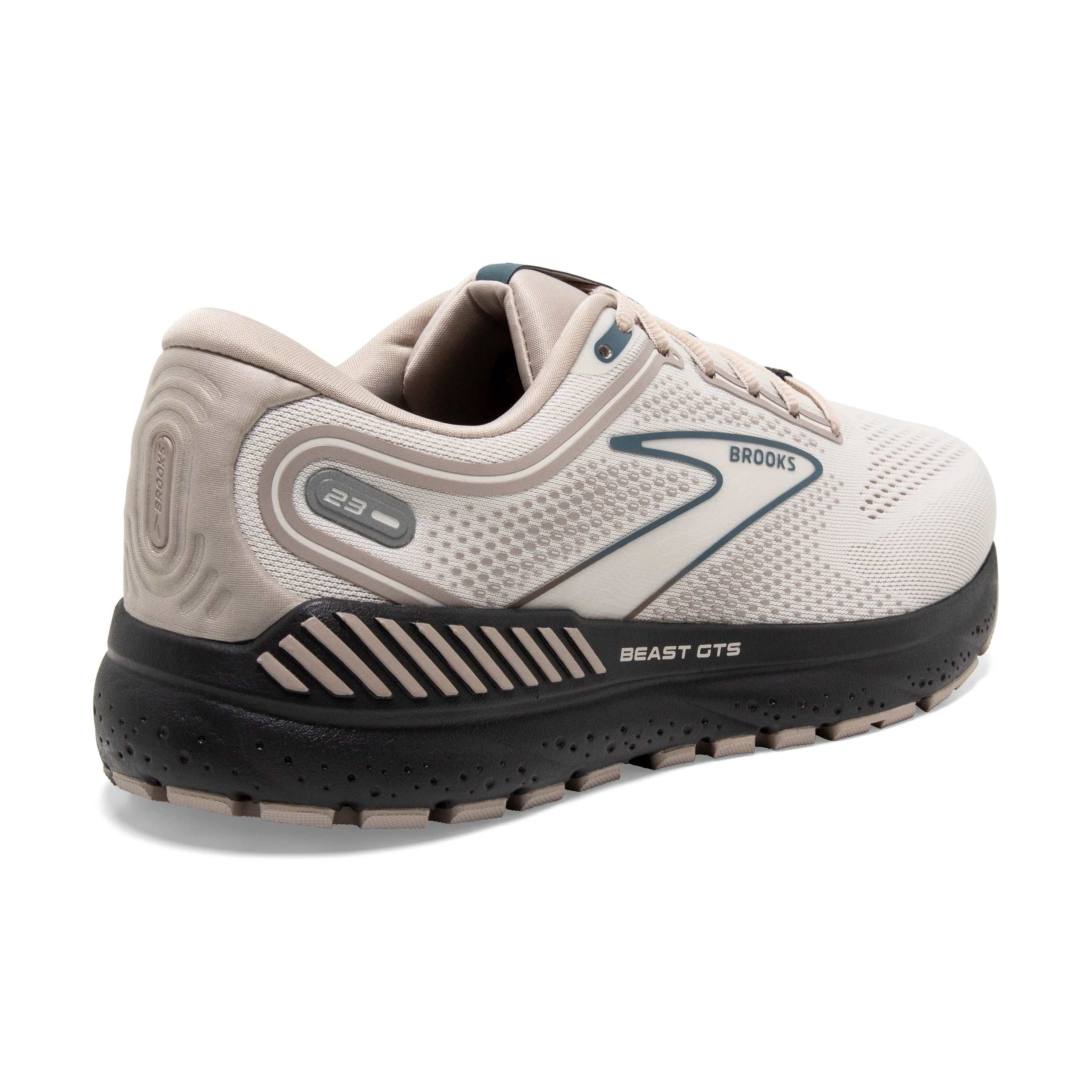 Men's Brooks Beast GTS 23 Color: Chateau Grey/ White / Blue