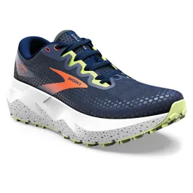 Men's Brooks Caldera 6 Color: Navy/ Firecracker/ Sharp Green