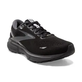 Men's Brooks Ghost 15 GTX Color: Black/Blackened Pearl/Alloy