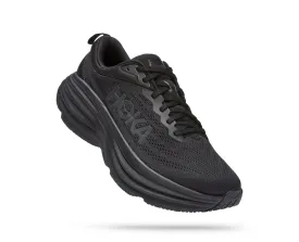 Men's Hoka Bondi 8 Color: Black/ Black (EXTRA WIDE WIDTH)