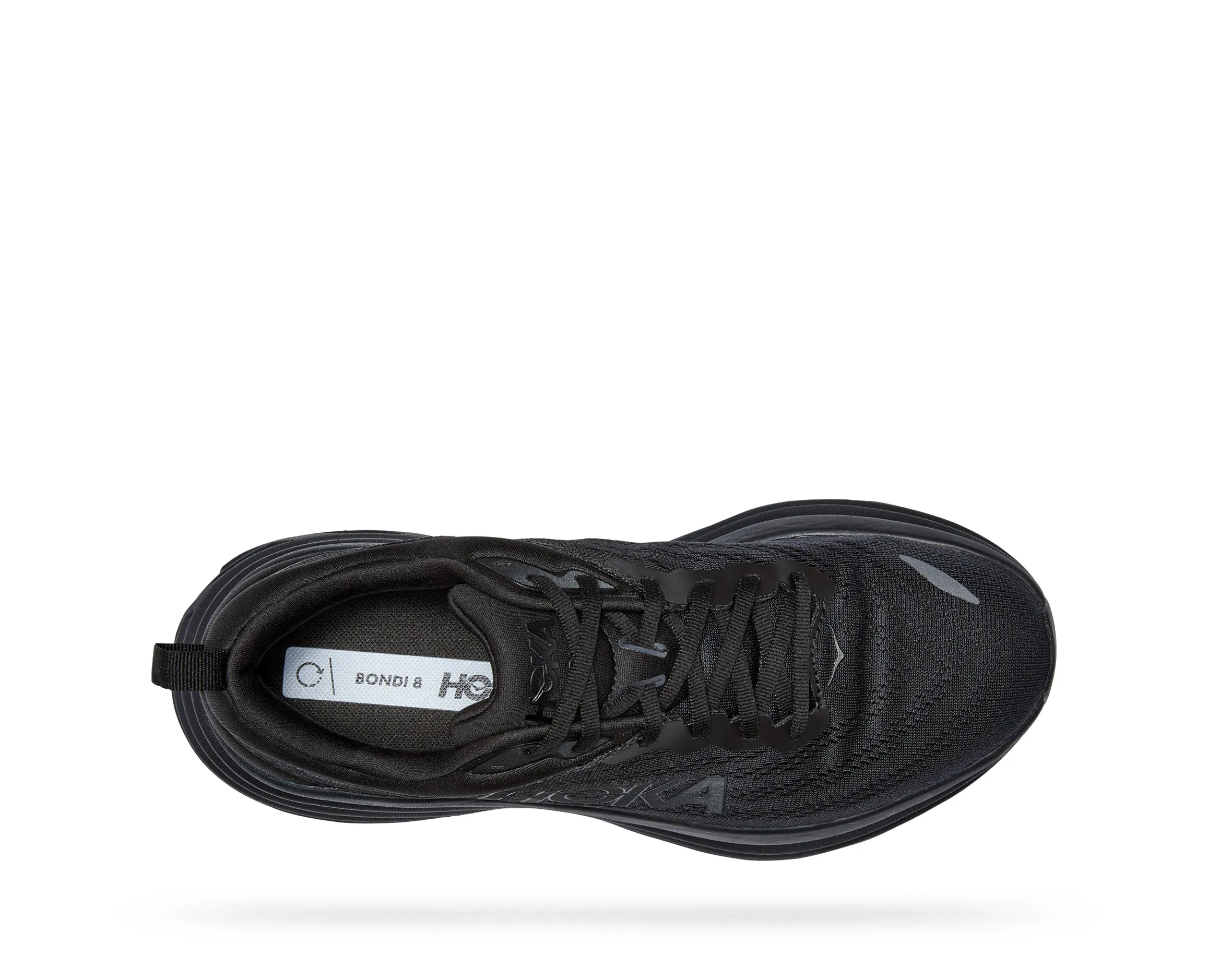 Men's Hoka Bondi 8 Color: Black/ Black (EXTRA WIDE WIDTH)