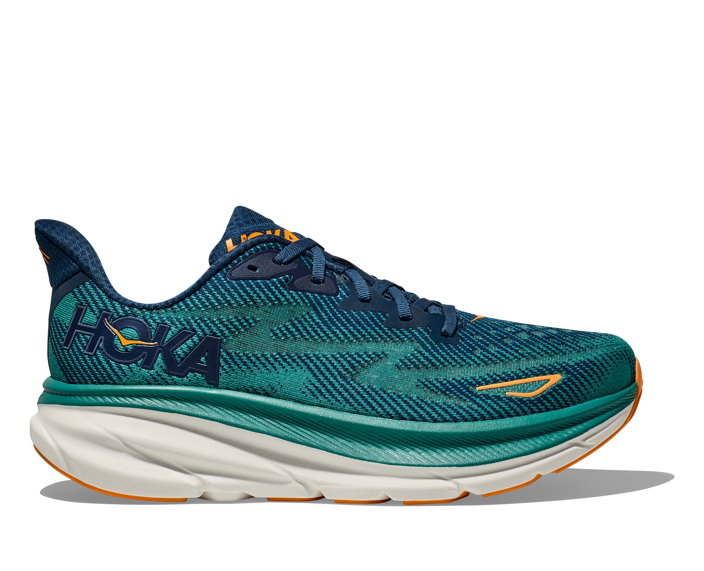 Men's Hoka Clifton 9 Color: Midnight /Oceanic