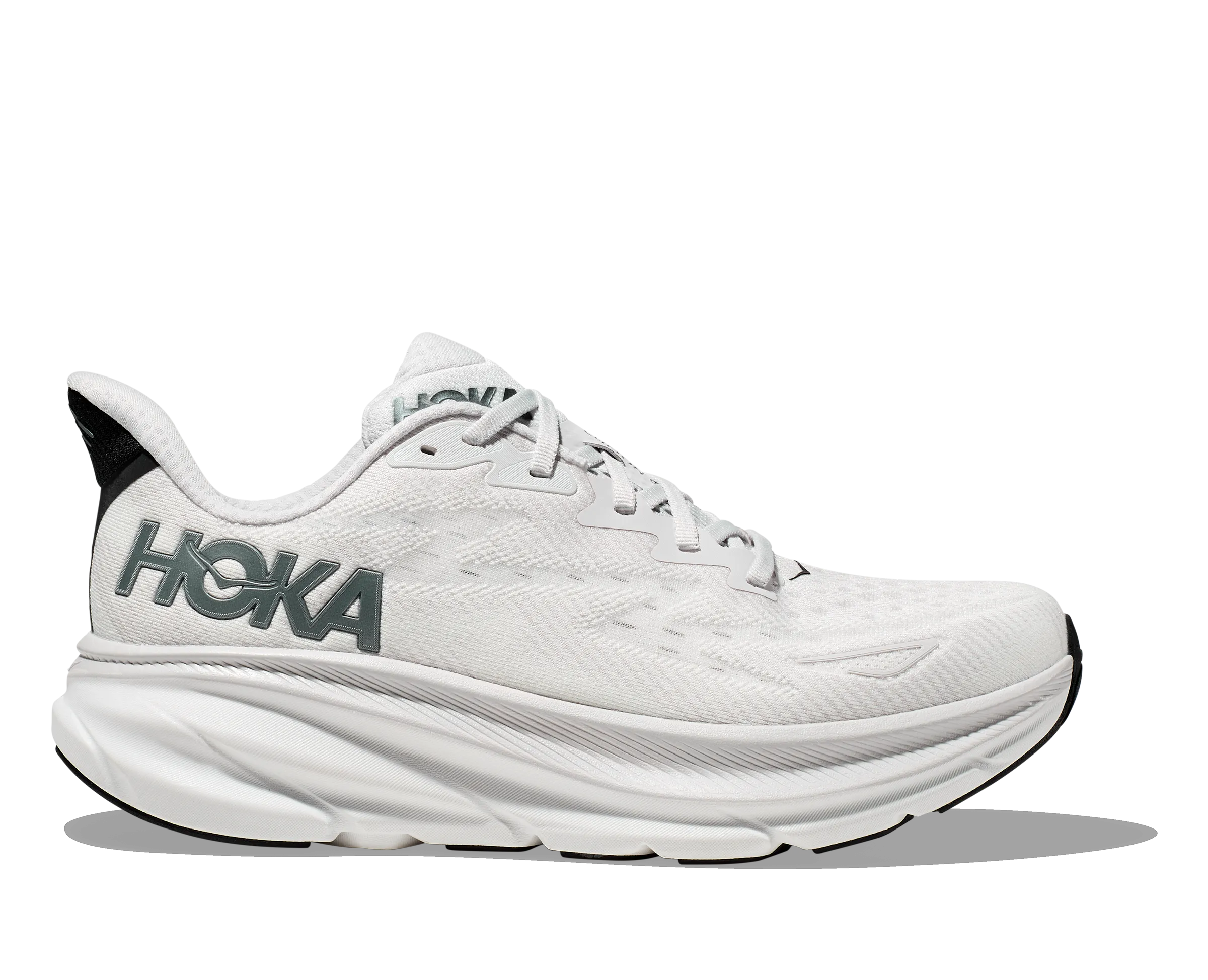 Men's Hoka Clifton 9 Color: Nimbus Cloud / Steel Wool