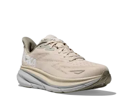 Men's Hoka Clifton 9 Color: Oat Milk / Barley (WIDE WIDTH)