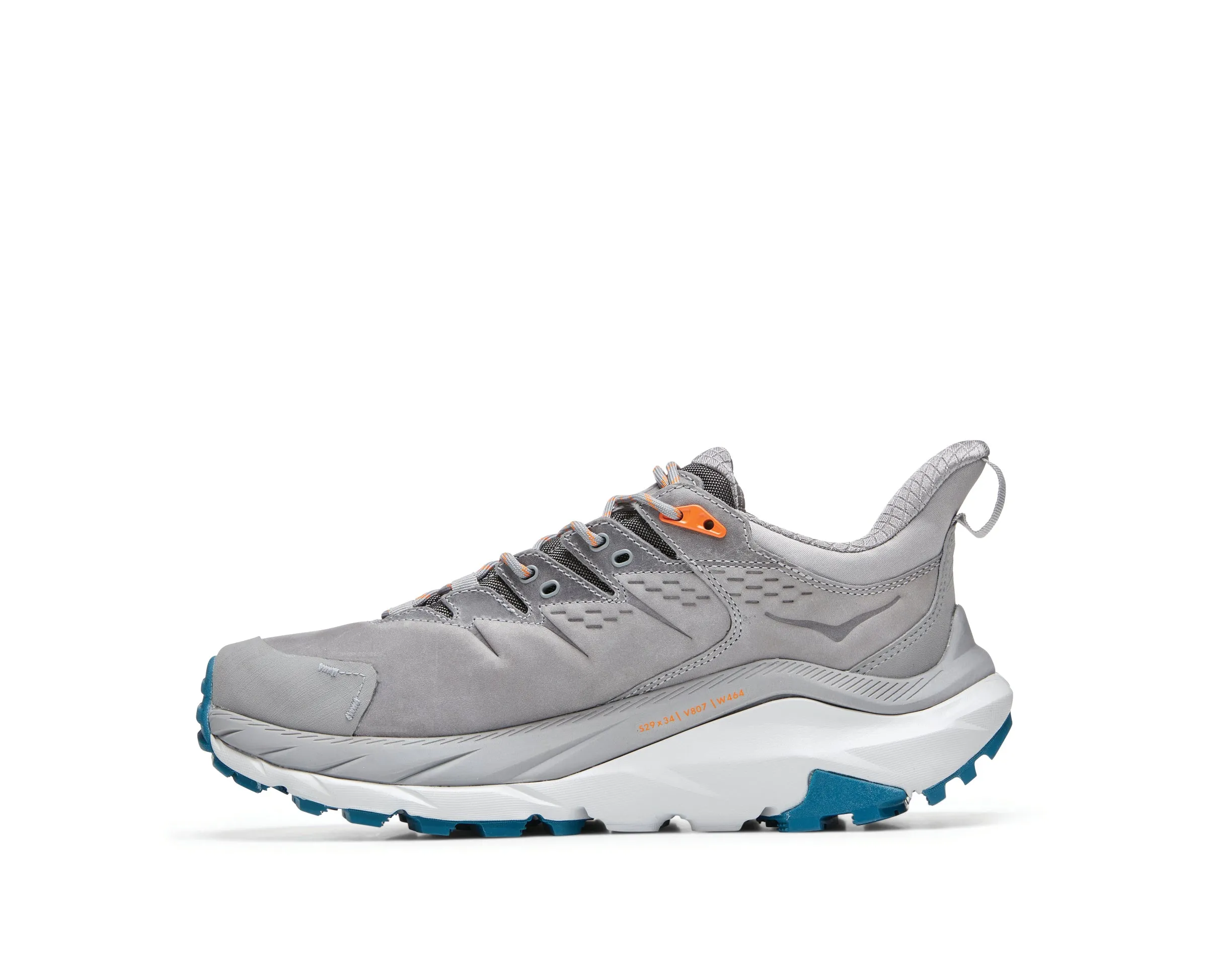 Men's Hoka Kaha 2 Low GTX Color: Sharkskin / Blue Coral