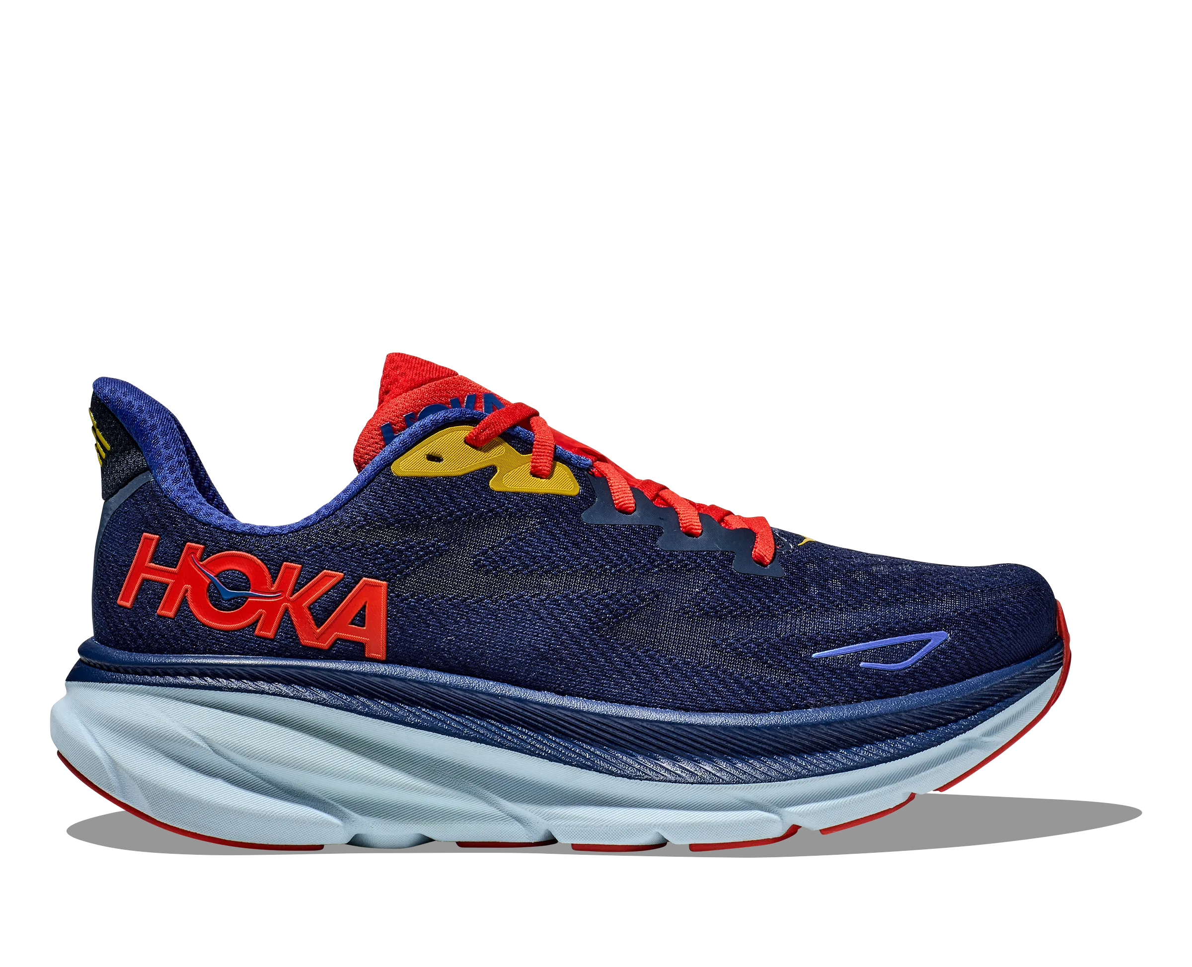 Men's Hoka One One Clifton 9 Color: Bellwether Blue / Dazzling Blue (WIDE WIDTH)