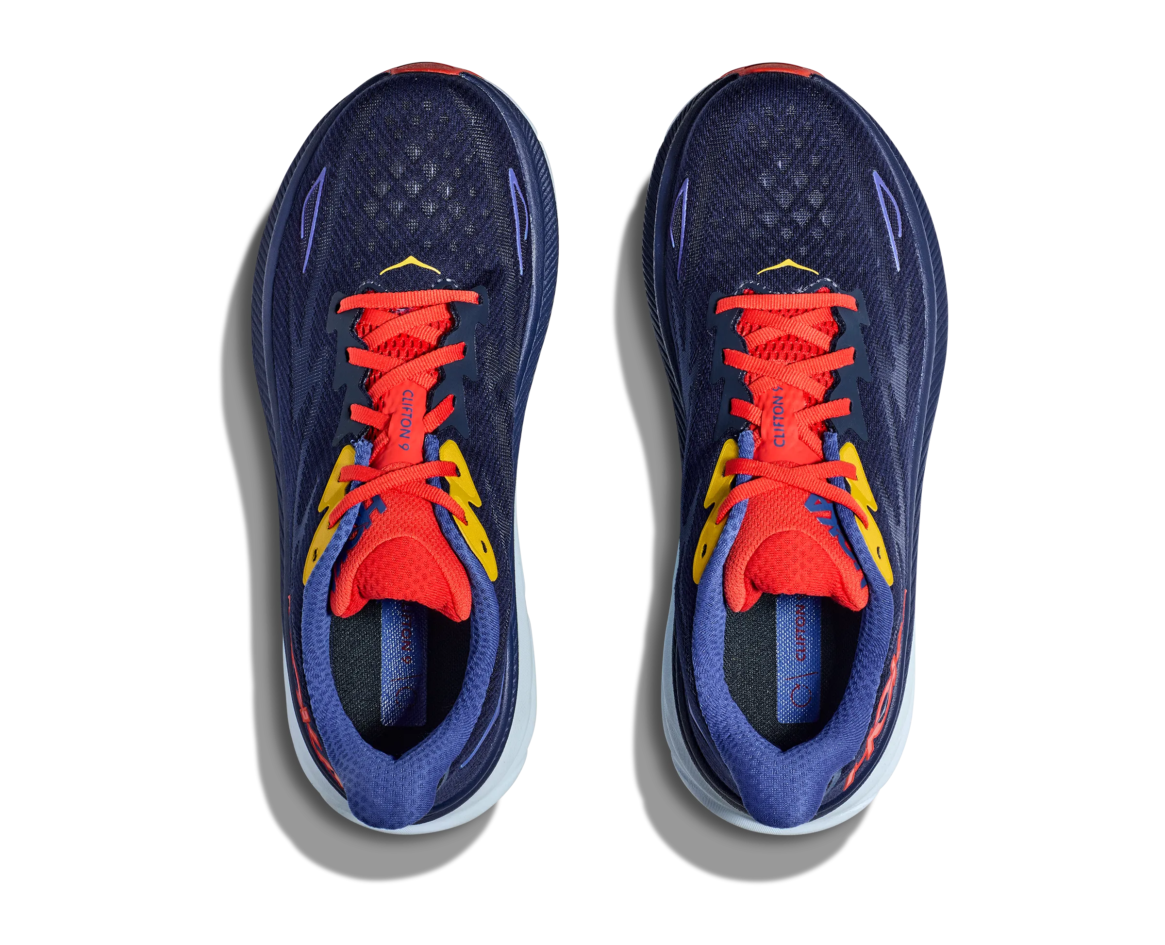 Men's Hoka One One Clifton 9 Color: Bellwether Blue / Dazzling Blue (WIDE WIDTH)