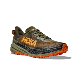 Men's Hoka Speedgoat 6 Color: Ant Olive/ Squash