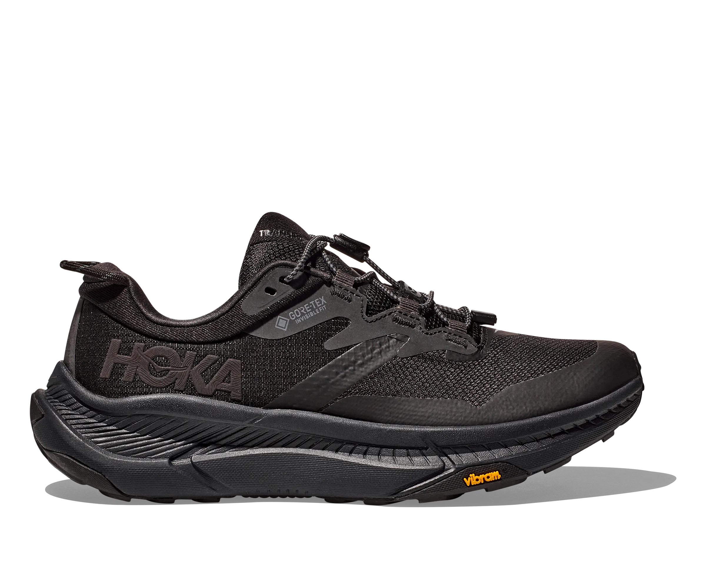 Men's Hoka Transport GTX Color: Black / Black