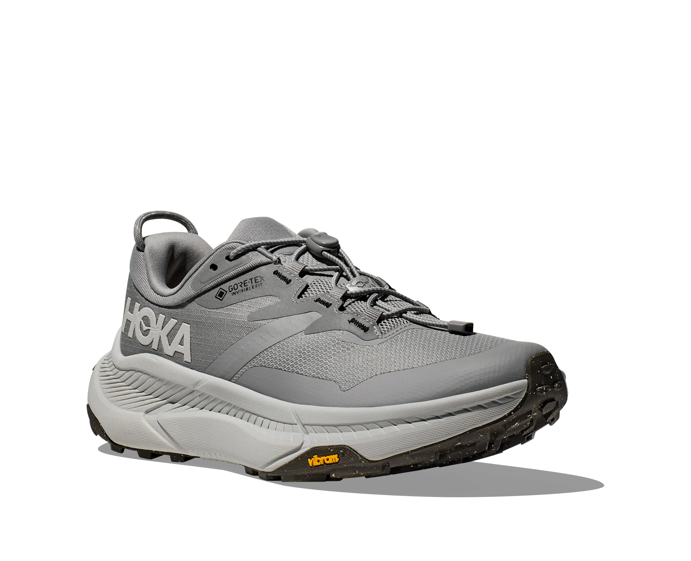 Men's Hoka Transport GTX Color: Galactic Grey / Stardust